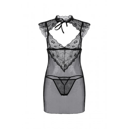 Комбинация и стринги Candy Girl Luscious, черный, XL