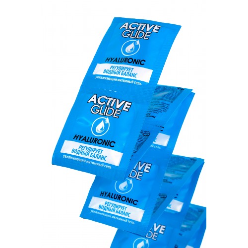 Увлажняющий интимный гель ACTIVE GLIDE HYALURONIC, 3 г 20шт в упаковке