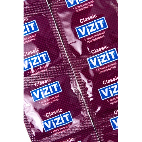 Презервативы VIZIT Classic Классические 3 шт, латекс, 18 см