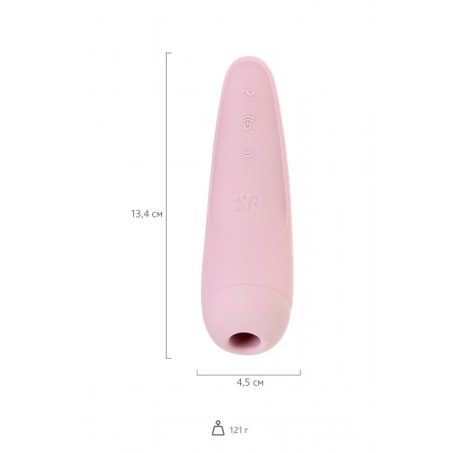 Вакуумно-волновой стимулятор Satisfyer Curvy 2+ Pink с дистанционном управлением