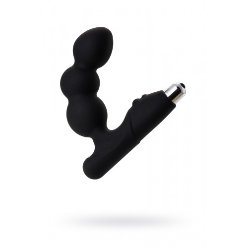 Стимулятор простаты Erotist Fourth, силикон, чёрный, 12,4 см