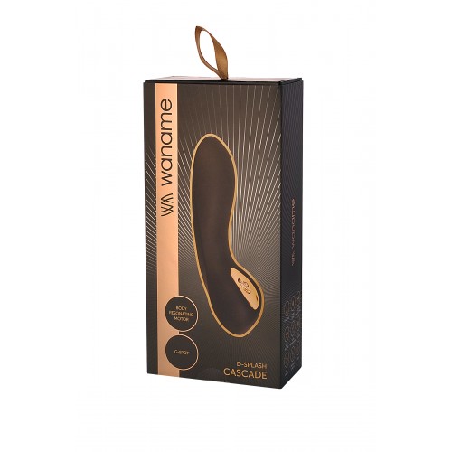 Стимулятор точки G WANAME D-SPLASH  Cascade, Силикон, Чёрный, 15 см