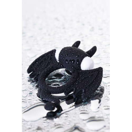 Эрекционное кольцо на пенис JOS COCKY DEVIL, силикон, чёрный, 8,5 см