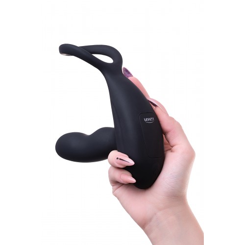 Стимулятор простаты Levett Maud, силикон, чёрный, 15 см