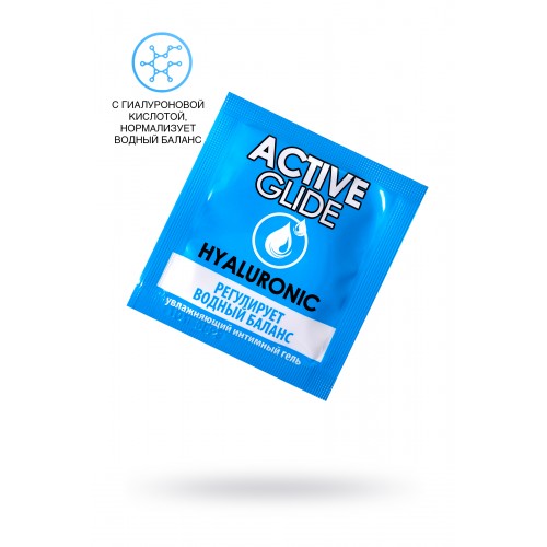 Увлажняющий интимный гель ACTIVE GLIDE HYALURONIC, 3 г 20шт в упаковке