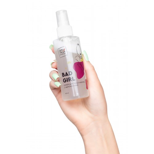 Двухфазный спрей для тела и волос с феромонами Штучки-дрючки «Bad Girl», 150 мл