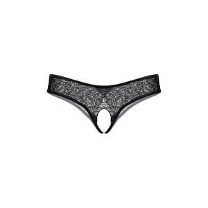 Трусики открытые SoftLine Collection, черный, S/M (иной угол)