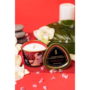 Массажное аромамасло Shunga Romance с ароматом клубники и шампанского, 170 мл (иной угол)