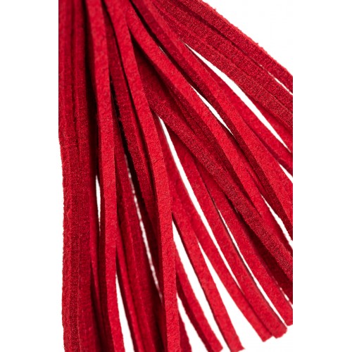 Зажимы на соски Pecado BDSM, «Вилки», с кисточками из замши, металл, красные