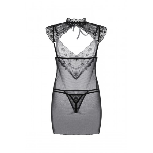 Комбинация и стринги Candy Girl Luscious, черный, XL