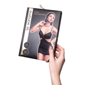 Комбинация Waname Fascination черная (46-48) (иной угол)