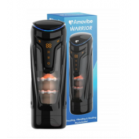 Инновационный мастурбатор Amovibe Warrior с нагревом, пенетрацией и массажем