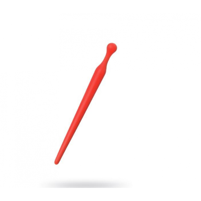 Уретральный плаг Black & Red by TOYFA, силикон, красный, 8 см