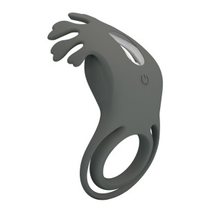 Перезаряжаемое эрекционное кольцо с вибростимуляцией клитора Pretty love Master Ring Ruben (иной угол)