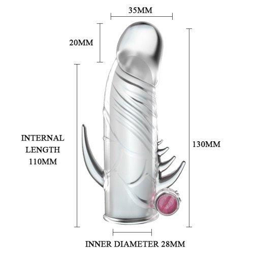 Насадка на пенис с вибрацией Penis Sleeve Baile