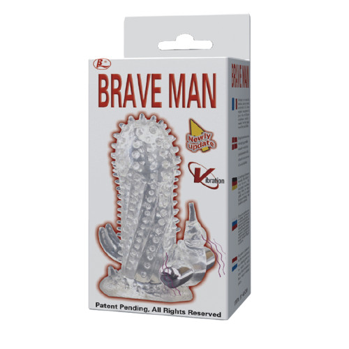Вибронасадка с стимуляцией клитора Baile Brave man