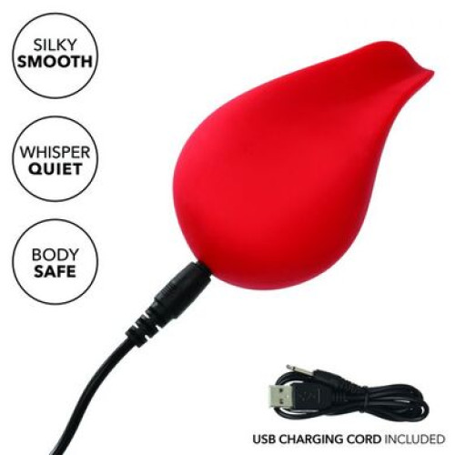 Перезаряжаемый вибратор красный Red Hot Glow