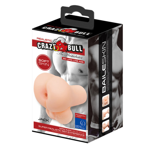 Реалистичный мастурбатор с вибрацией попка Crazy Bull Jack