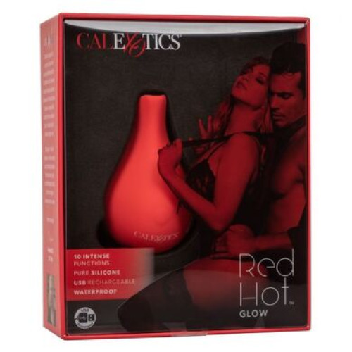 Перезаряжаемый вибратор красный Red Hot Glow