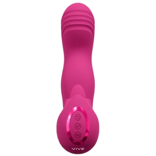Перезаряжаемый вибратор для точки G с язычком розовый Yumi