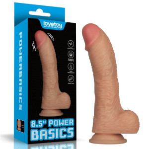 Перезаряжаемый вибратор реалистичный Power Basics 22 см
