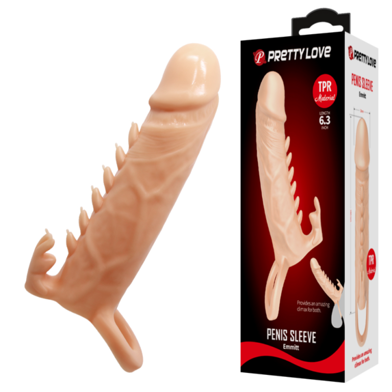 Насадка-удлинитель на пенис Pretty Love Penis Sleeve Emmitt