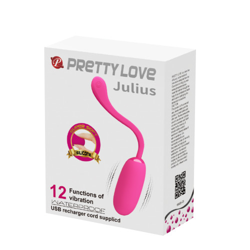 Перезаряжаемое виброяйцо Pretty Love Julius розовое
