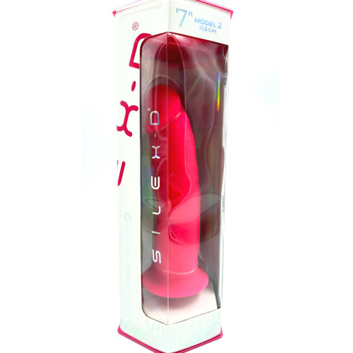 Реалистичный розовый вибратор SILEXD Model 2 "7" 17,5 см