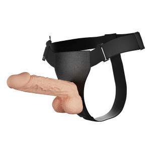 Реалистичный страпон на трусиках с вибрацией Baile Ultra Passionate Harness (иной угол)