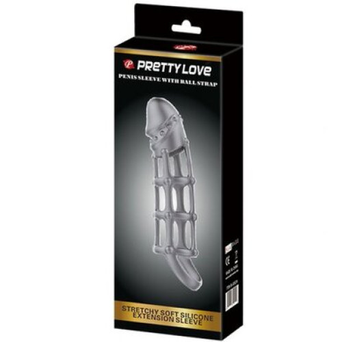 Насадка с петлёй на мошонку Pretty Love Penis Sleeve