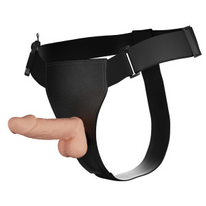 Реалистичный страпон на трусиках с вибрацией Baile Ultra Passionate Harness (иной угол)