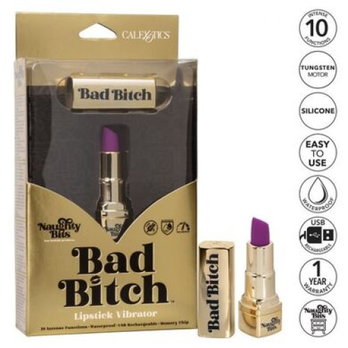 Перезаряжаемый вибратор в виде помады Naughty Bits Bad Bitch Lipstick