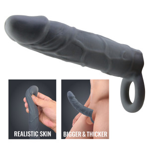 Насадка-удлинитель на пенис реалистичная Pretty Love Realistic Penis Sleeve (иной угол)