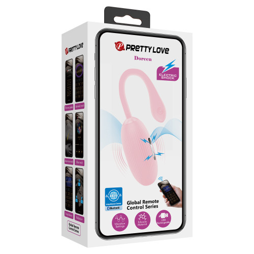 Перезаряжаемое виброяйцо с электростимуляцией Pretty Love Doreen