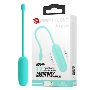 Перезаряжаемое виброяйцо Pretty Love Joyce голубое