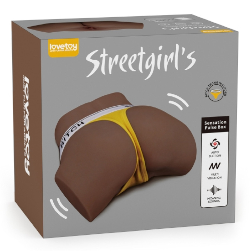 Реалистичный мастурбатор с вибрацией и эффектом вакума Streetgirl's Sensation Pulse