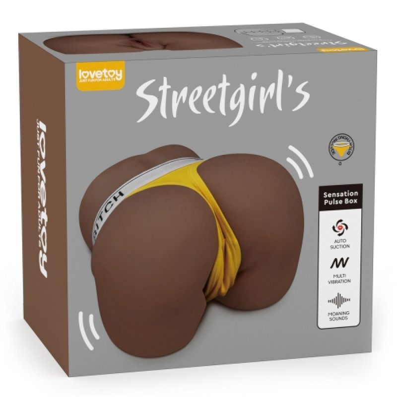 Реалистичный мастурбатор с вибрацией и эффектом вакума Streetgirl's Sensation Pulse