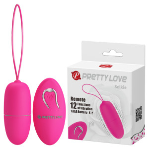 Виброяйцо с пультом Pretty Love Selkie Розовое