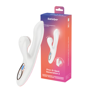 Вибратор с вакуумно-волновым стимулятором клитора Pro+ G-Spot Satisfyer