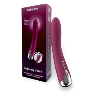 Вибратор для точки G с ротацией красный Spinning Vibe 1 Satisfyer