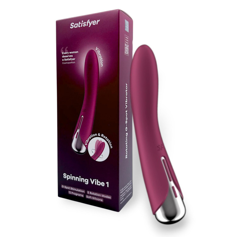 Вибратор для точки G с ротацией красный Spinning Vibe 1 Satisfyer