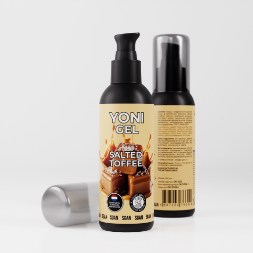 Лубрикант для орального секса со вкусом соленой карамели SGAN YONI GEL (100 мл)