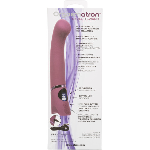 Вибратор для G-точки перезаряжаемый Orgasmatron Digital G-Wand