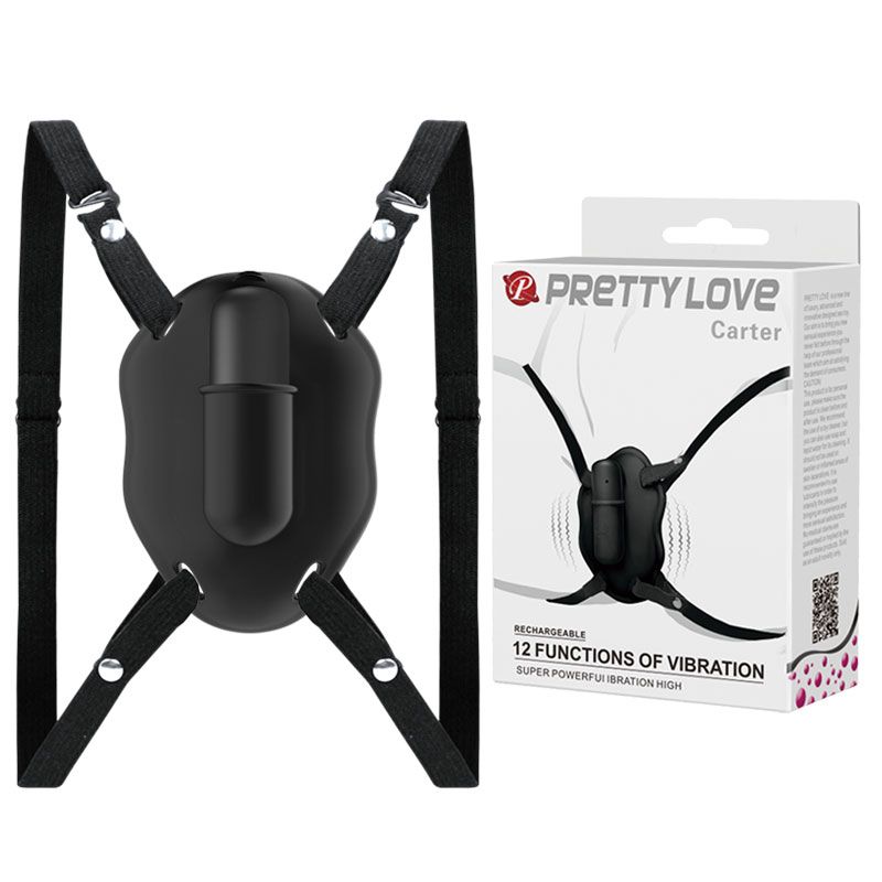 Вибратор для скрытого ношения на ремешках Pretty Love Carter
