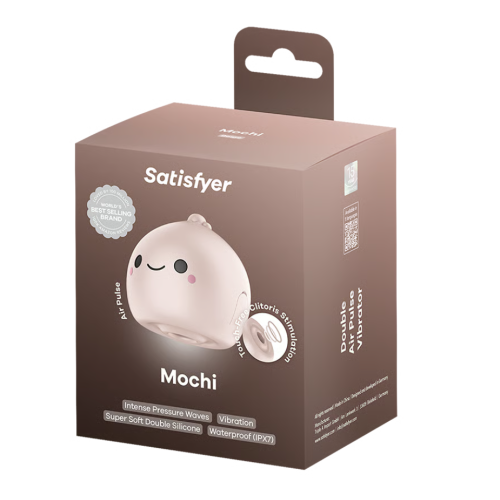 Бесконтактный вакуумно-волновой стимулятор клитора бежевый Mochi Satisfyer