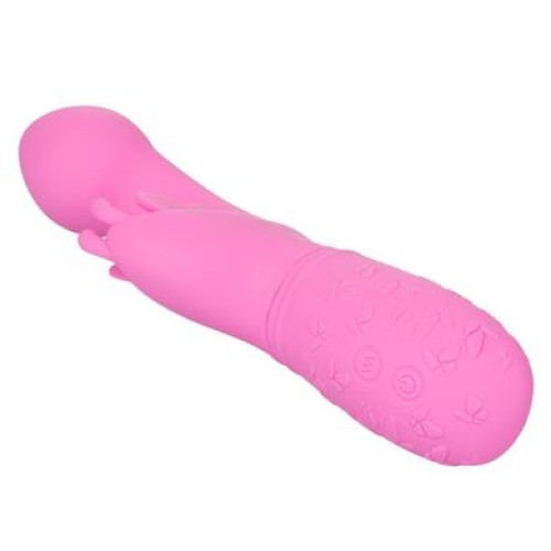 Перезаряжаемый розовый вибратор-кролик Rechargeable Butterfly Kiss