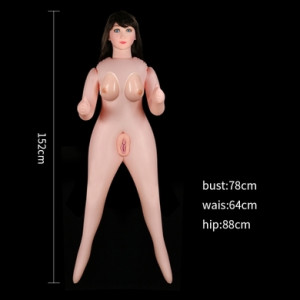 Кукла для секса с пышной грудью и открытым ротиком Silicone Boobie Super Love Doll (иной угол)