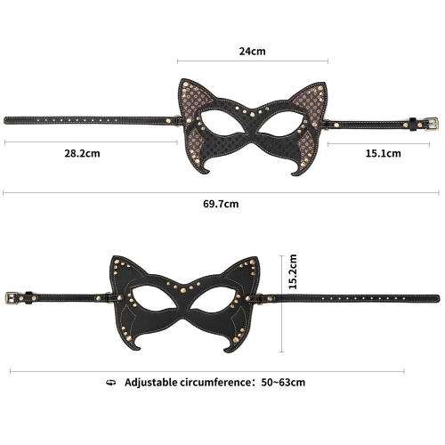 Маска из искусственной кожи Rebellion Reign Cat Mask