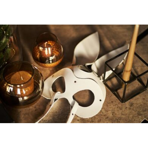 Маска Зайчика из натуральной кожи белая Erotoys Fetish line, Ero-81w