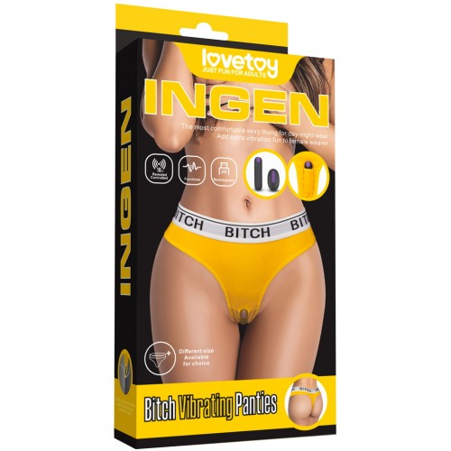 Трусики Bitch M/L с вибропулей и беспроводным пультом управления Ingen Vibrating Panties